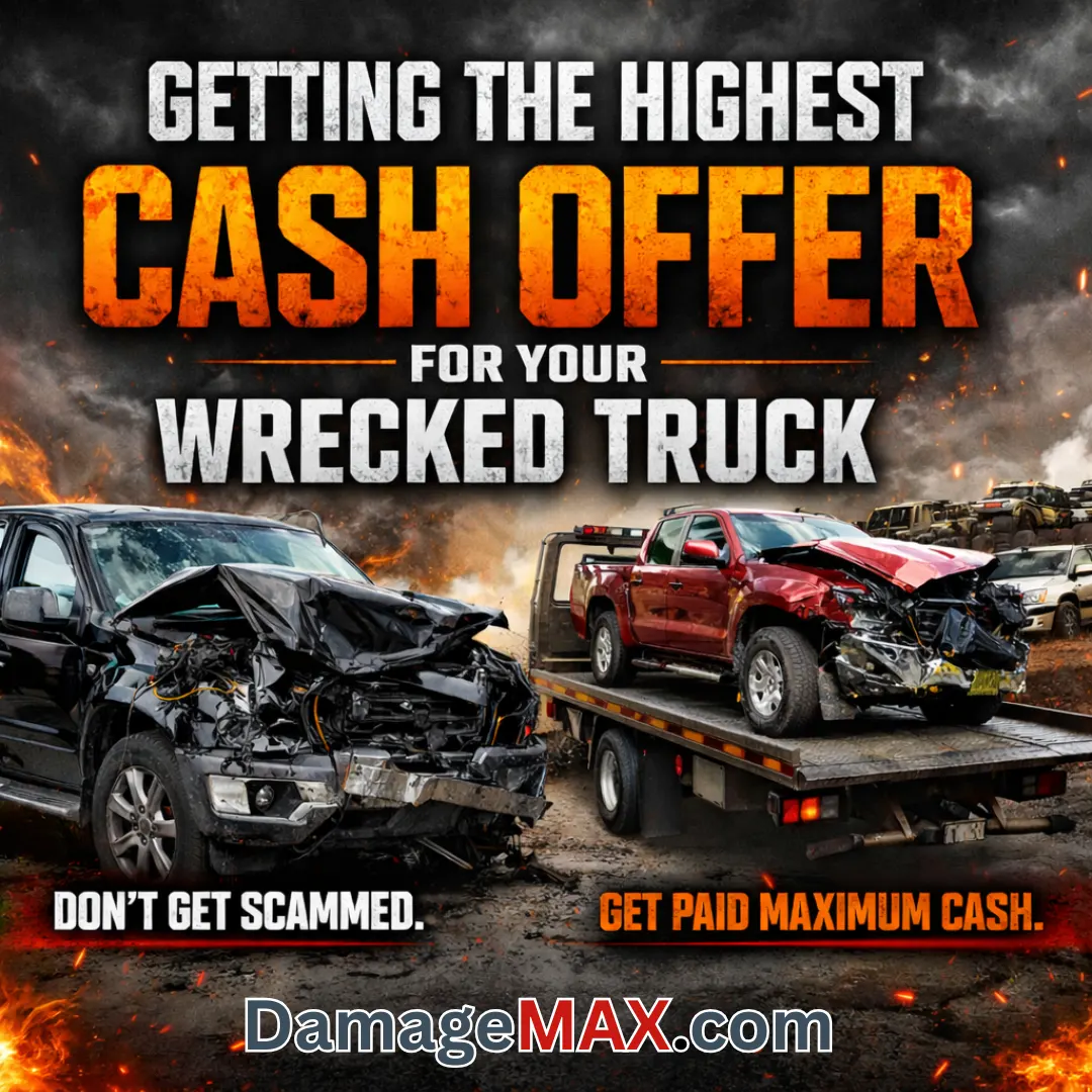DamageMAX - How Do I Get the Highest Cash Offer for My Wrecked Truck? DamageMAX - How Do I Get the Highest Cash Offer for My Wrecked Truck?